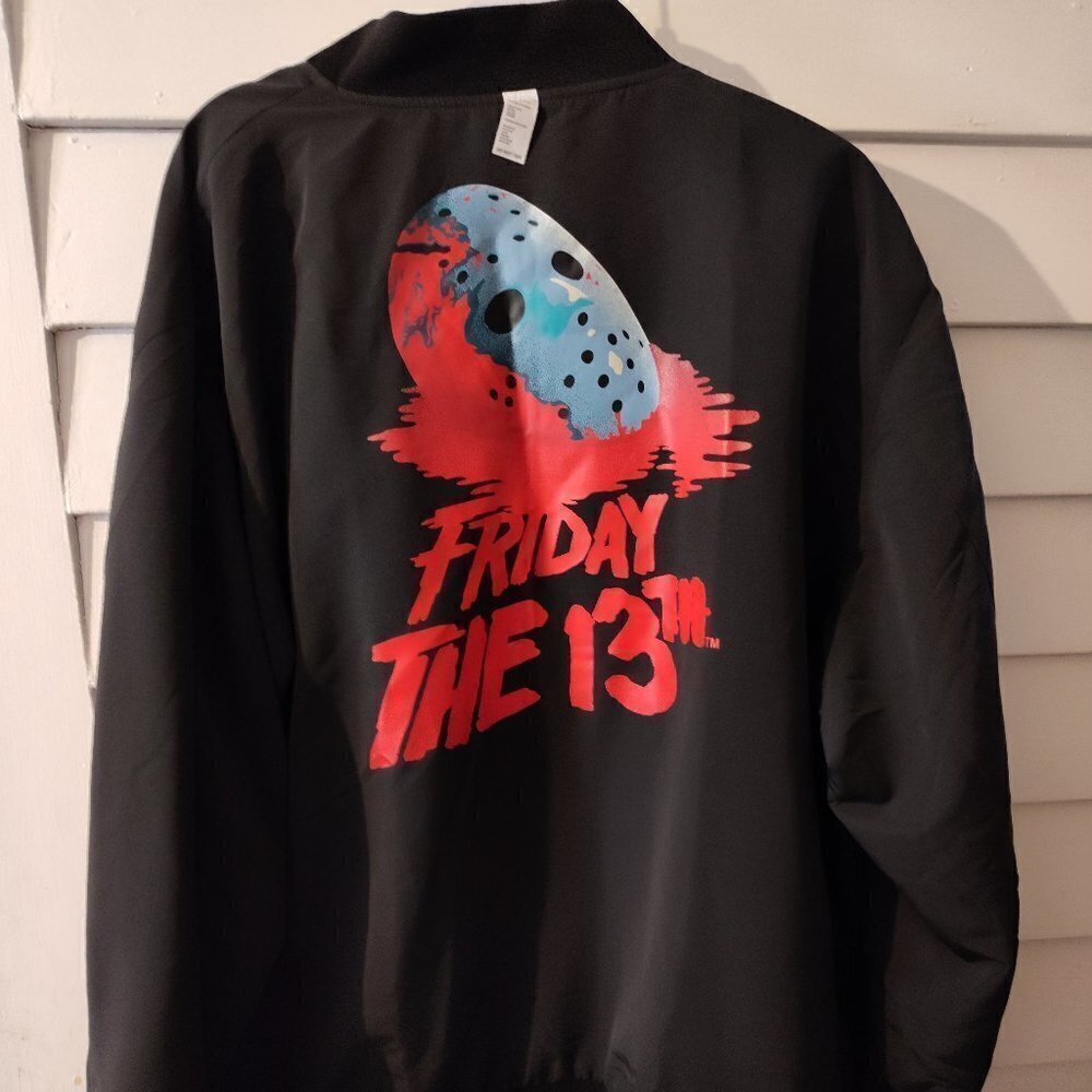 Jason Voorhees Friday the 13th Camp Crystal Reversable Jacket Size 2X-3X